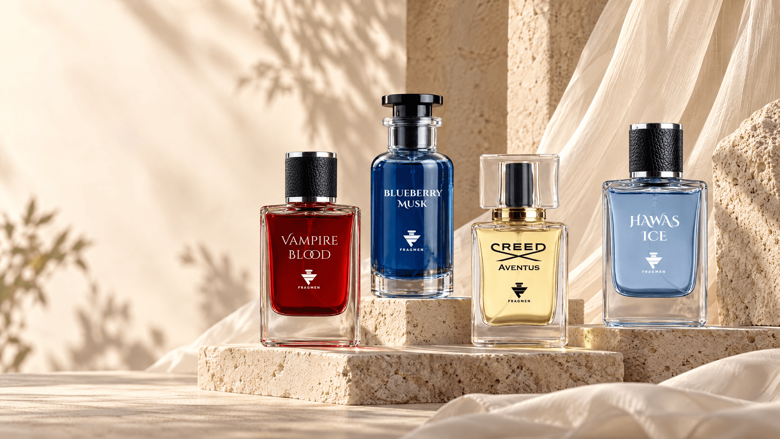 Fragmen perfume bottles